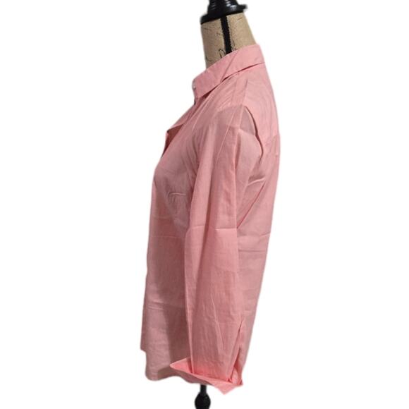 J McLAUGHLIN Coral LOIS Blouse Button Front Cotton Shirt Size Small New - Picture 4 of 10
